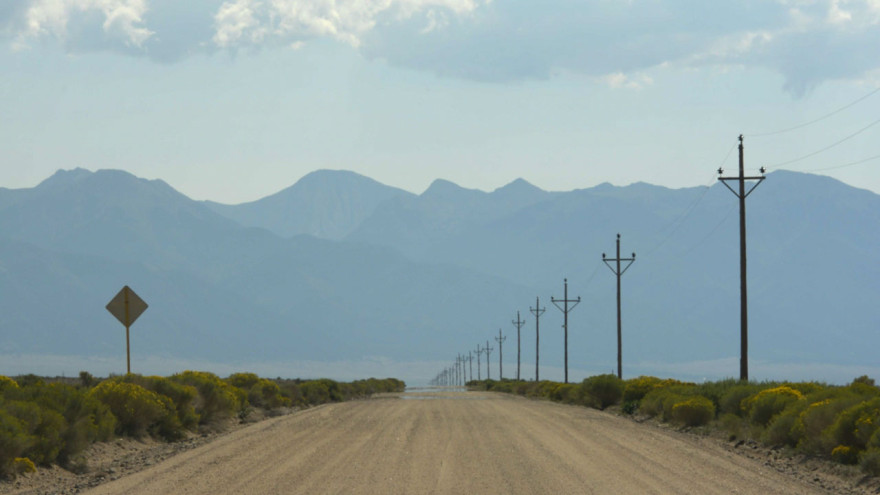 A gravel road in Colorado