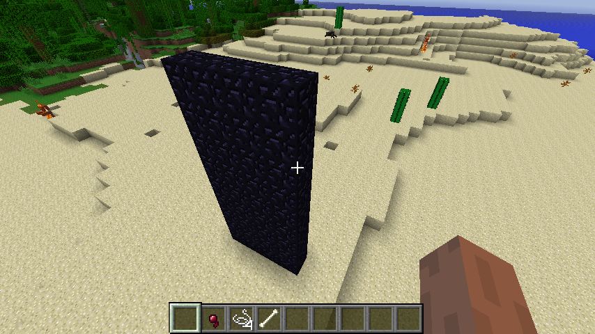 The enigmatic monolith appears out of nowhere in Minecraft.